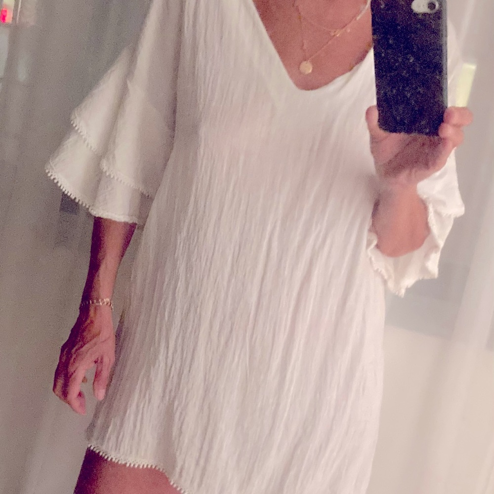 Imported for Italy, bathing, suit cover-up, mini dress or tunic top M